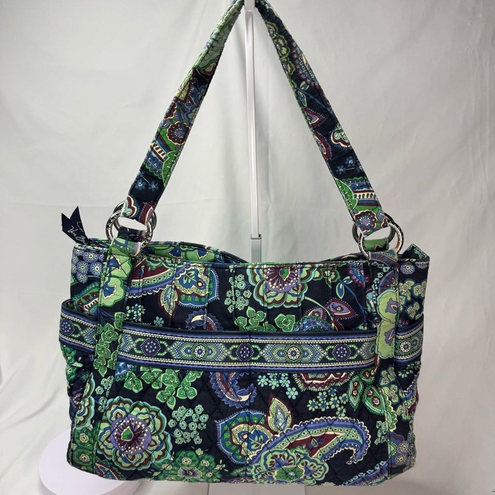 Vera Bradley Stephanie Shoulder Bag Blue Rhapsody Vintage 2009 Retired